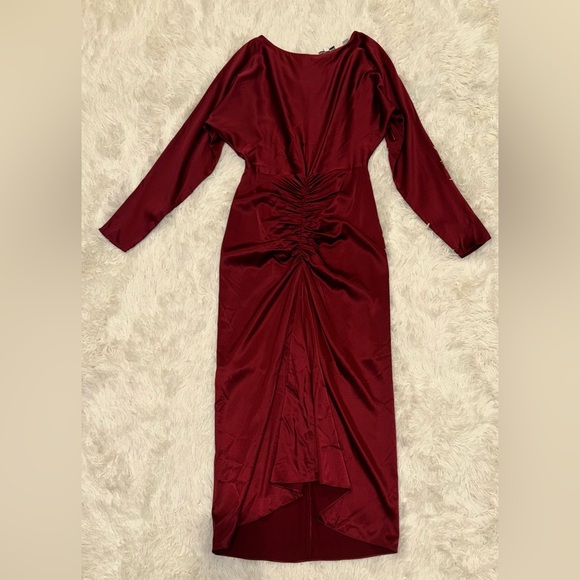 NEW, Veronica Beard Sabri Long Sleeves midi modest silk Dress Size 0 - Picture 4 of 9